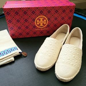 Brand New Tory Burch Quilted Espadrilles Size 7